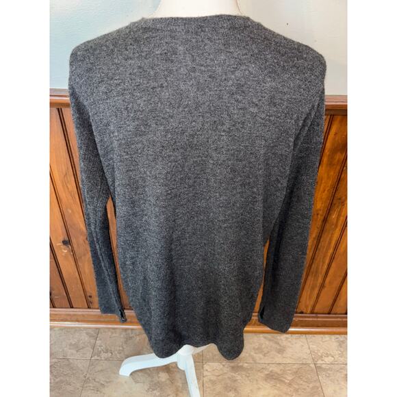 Athleta Womens Finale Gray Wool Cashmere Convertible Sweater Thumbholes XS - Picture 6 of 10